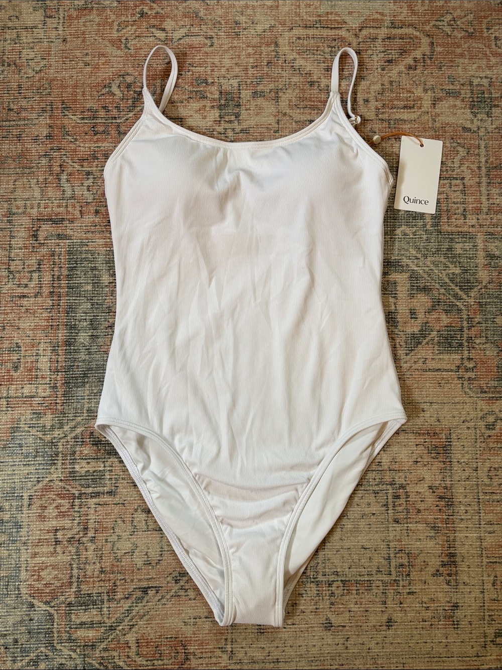 Quince Italian Cami One-Piece Swimsuit Size Small